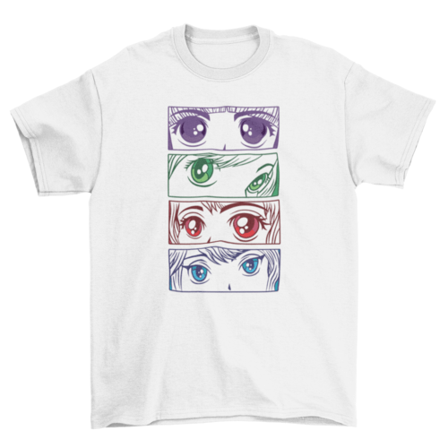 Anime girl eyes T-shirt - Animezing