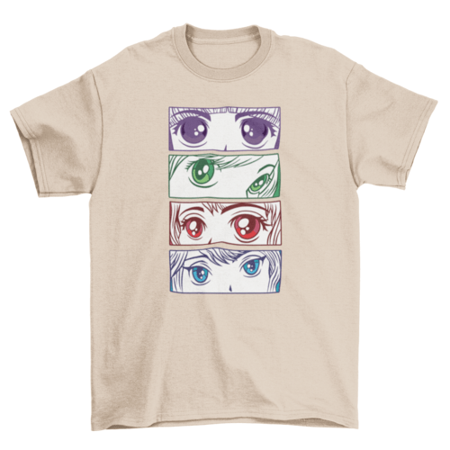 Anime girl eyes T-shirt - Animezing