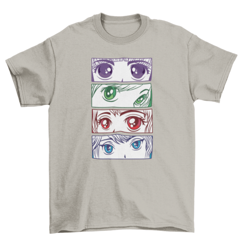 Anime girl eyes T-shirt - Animezing