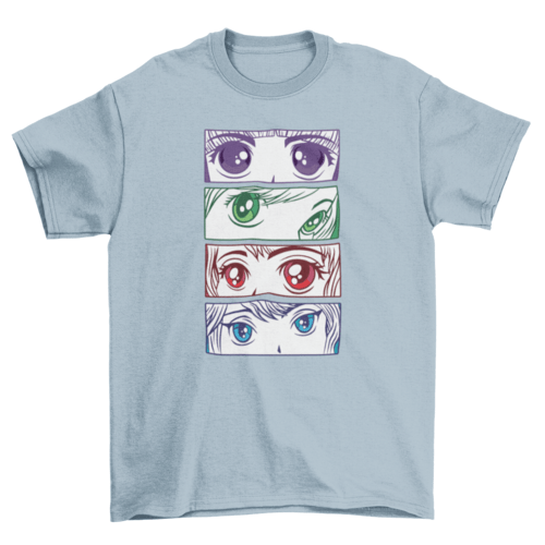 Anime girl eyes T-shirt - Animezing