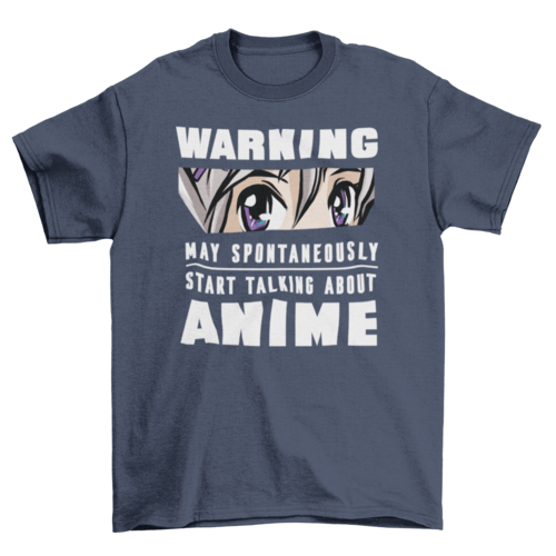 Anime warning T-shirt - Animezing