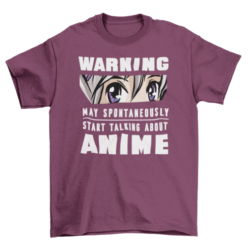 Anime warning T-shirt - Animezing