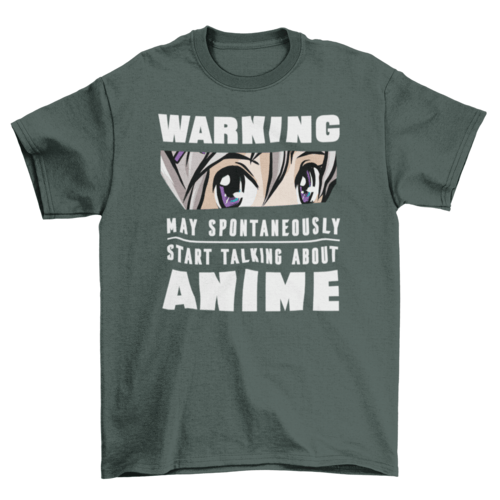 Anime warning T-shirt - Animezing