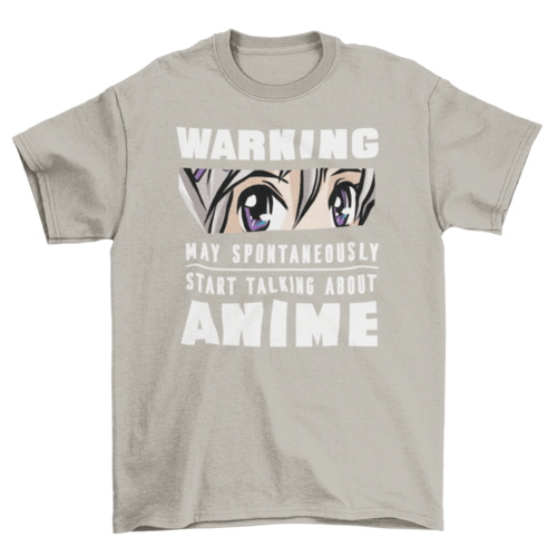 Anime warning T-shirt - Animezing
