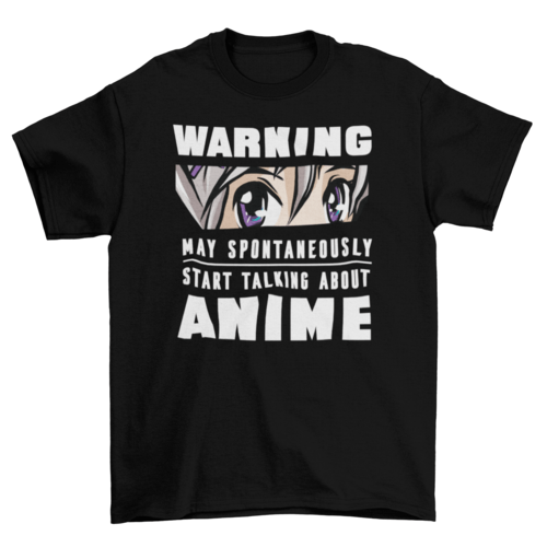 Anime warning T-shirt - Animezing