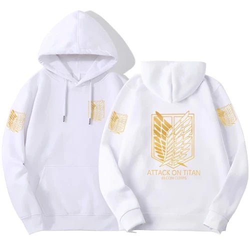 Attack On Titan gold logo hoodie - Animezing