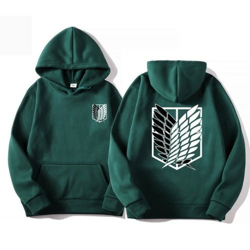 Attack on Titan fleece hoodie - Animezing