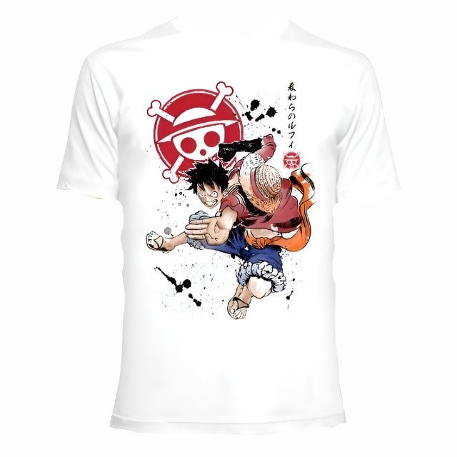 One Piece time skip Luffy T-shirt - Animezing