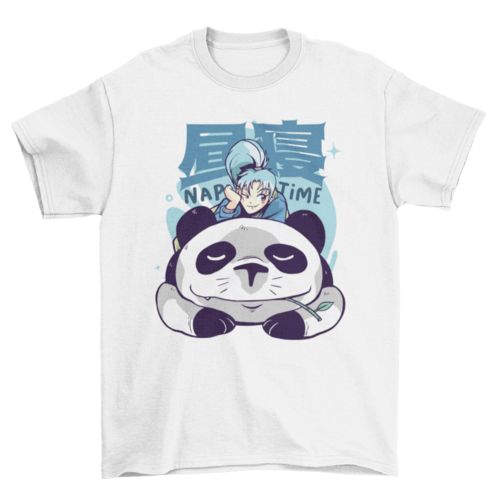 Panda nap time anime T-shirt - Animezing