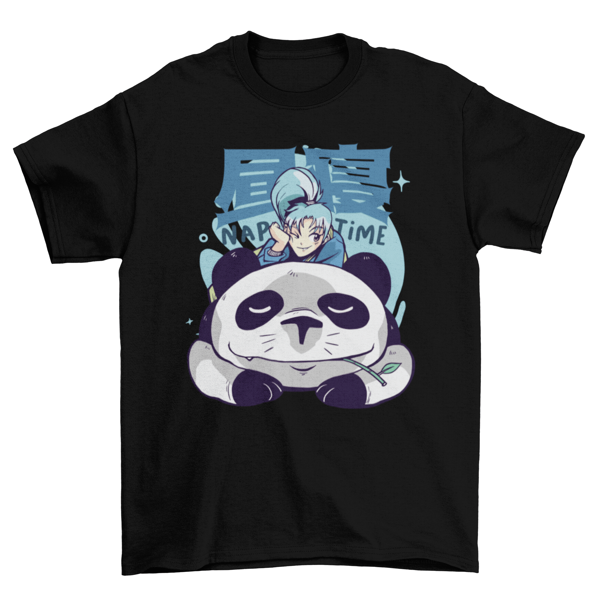 Panda nap time anime T-shirt - Animezing