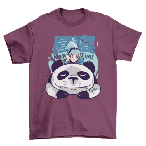 Panda nap time anime T-shirt - Animezing