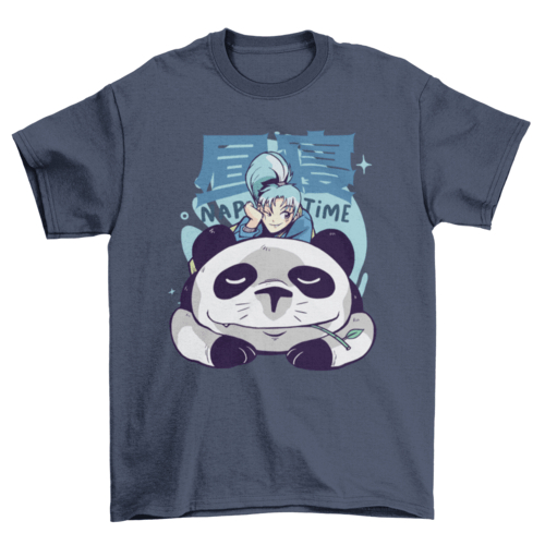 Panda nap time anime T-shirt - Animezing