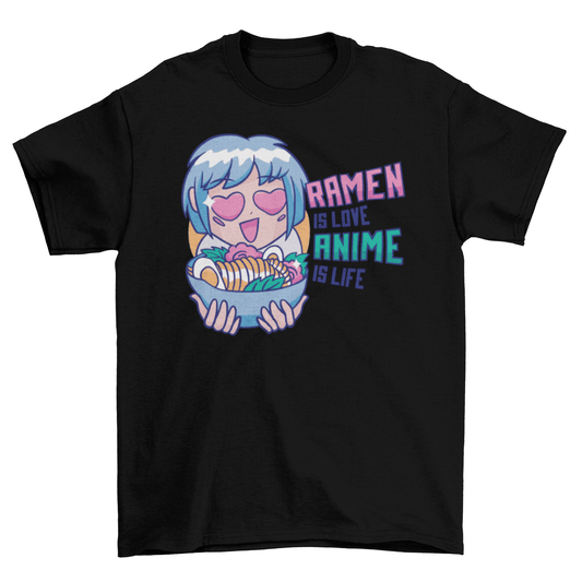 Ramen & anime T-shirt - Animezing