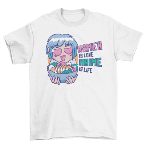 Ramen & anime T-shirt - Animezing