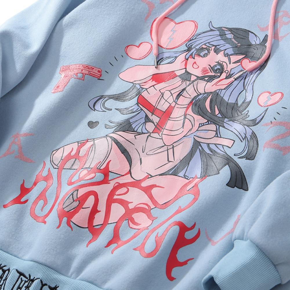 Sexy kawaii punk hoodie - Animezing